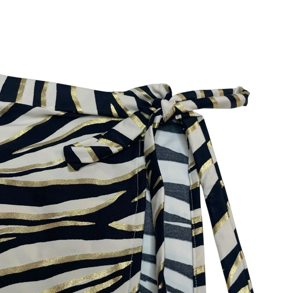 MICHAEL Michael Kors Short Pareo Cover Up Shimmer Tiger XS/S New